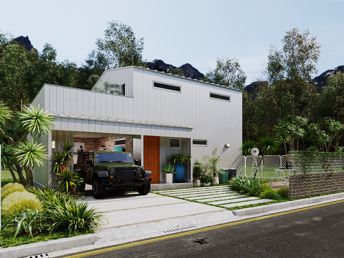 DULTONが提案するマテリアルガレージハウス